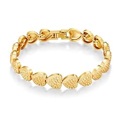 Gold heart bracelet for sale  Delivered anywhere in USA 