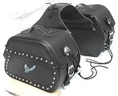 Motorcycle saddlebags black for sale  Delivered anywhere in UK