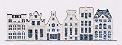 TG552A Delft Blue Houses On Aida Counted Cross Stitch Kit-10.5"X4.25" 18 Count for sale  Delivered anywhere in Canada