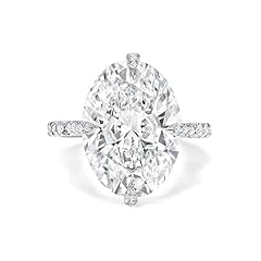 Oval moissanite engagement for sale  Delivered anywhere in USA 