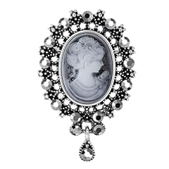 Vintage crystal cameo for sale  Delivered anywhere in UK