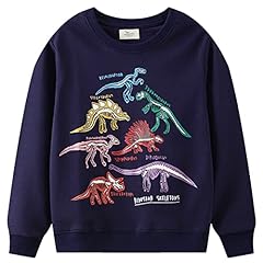 Boys dinosaur sweatshirt for sale  Delivered anywhere in UK