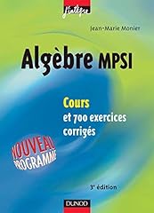 Cours mathématiques algèbre d'occasion  Livré partout en France