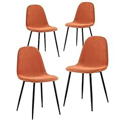 Sedia Da Ufficio Poltrona Fissa per Sala Attesa metallo e plastica arancio arancione impilabile 