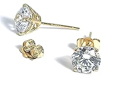 Carat stud earrings for sale  Delivered anywhere in USA 