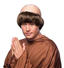 Rubies Costume Monk Wig with Tonsure, Brown, One Size for sale  Delivered anywhere in Canada