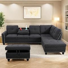 Piece sectional leather for sale  Delivered anywhere in USA 