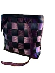 Used, Seat belt tote, seatbelt handbag in black, lilac and for sale  Delivered anywhere in USA 
