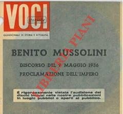 Benito mussolini. discorso usato  Spedito ovunque in Italia 