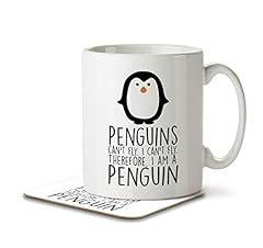 Penguins fly mug for sale  Delivered anywhere in UK