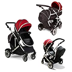 Duel combo Double pushchair with carrycot pram Newborn for sale  Delivered anywhere in UK
