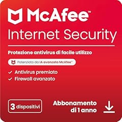 Mcafee internet security usato  Spedito ovunque in Italia 