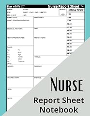 Nurse report sheet for sale  Delivered anywhere in UK