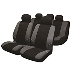 UKB4C Black/Grey Full Set Front & Rear Car Seat Covers for sale  Delivered anywhere in UK