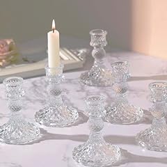 Pack glass candlestick for sale  Delivered anywhere in UK