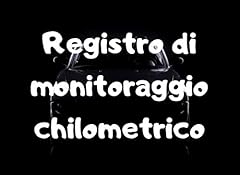 Registro monitoraggio chilomet usato  Spedito ovunque in Italia 