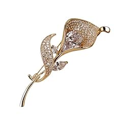 Flower crystal brooches for sale  Delivered anywhere in USA 