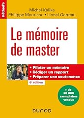 Mémoire master éd. d'occasion  Livré partout en France