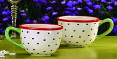 Patience Brewster Krinkles **Speckled Chicken Tea Cups, for sale  Delivered anywhere in USA 