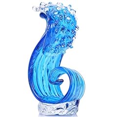Blue hand blown for sale  Delivered anywhere in USA 