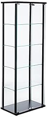 COASTER 5-Shelf Glass Curio Cabinet Black and Clear for sale  Delivered anywhere in USA 
