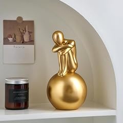 Gold thinker statue for sale  Delivered anywhere in USA 