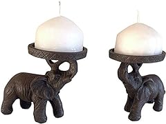 Elephant candle holder for sale  Delivered anywhere in UK