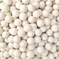 Filzwollbälle naturweiß hand gebraucht kaufen  Wird an jeden Ort in Deutschland