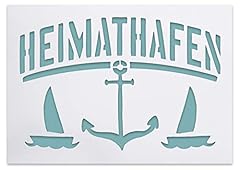 Heimathafen schablone rustikal gebraucht kaufen  Wird an jeden Ort in Deutschland