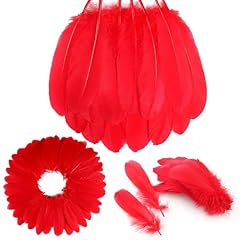 Red feathers red for sale  Delivered anywhere in UK