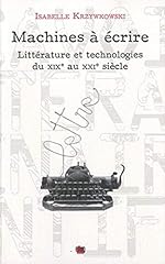 Machines écrire littérature d'occasion  Livré partout en France