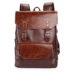 Vintage leather backpack for sale  Delivered anywhere in UK