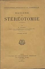 Notions stéréotomie . d'occasion  Livré partout en France