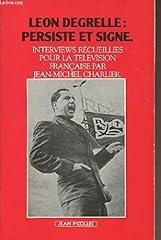 Léon degrelle persiste d'occasion  Livré partout en France