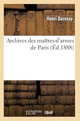 Archives maîtres armes d'occasion  Livré partout en France
