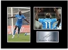 Fotografia autografata romelu usato  Spedito ovunque in Italia 