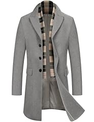 Coofandy grey trench for sale  Delivered anywhere in USA 