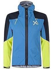 MONTURA magic 2.0 jacket MJAT08X 8347 colore blu ottanio verde acido giacca guscio impermeabile 3 strati goretex ideale per attività outdoor come sci alpinismo trekking alpinismo usato  Spedito ovunque in Italia 