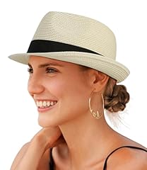 Creekstone straw fedora for sale  Delivered anywhere in UK