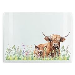 Highland cow glass for sale  Delivered anywhere in Ireland