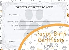 Puppy birth certificate for sale  Delivered anywhere in USA 