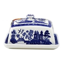 Blue willow butter for sale  Delivered anywhere in UK