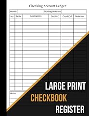 Large print checkbook for sale  Delivered anywhere in USA 