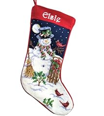 Needlepoint christmas stocking for sale  Delivered anywhere in USA 