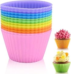 12pcs silicone cupcake for sale  Delivered anywhere in UK