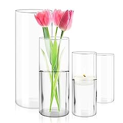 Flower vases glass for sale  Delivered anywhere in Ireland