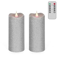 2pcs glitter flameless for sale  Delivered anywhere in USA 