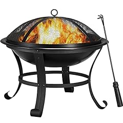 Yaheetech Round Steel Fire pit for Garden Fire Bowl for sale  Delivered anywhere in UK