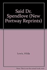 Said dr. spendlove for sale  Delivered anywhere in UK
