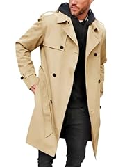 Pretifeel mens trench for sale  Delivered anywhere in USA 
